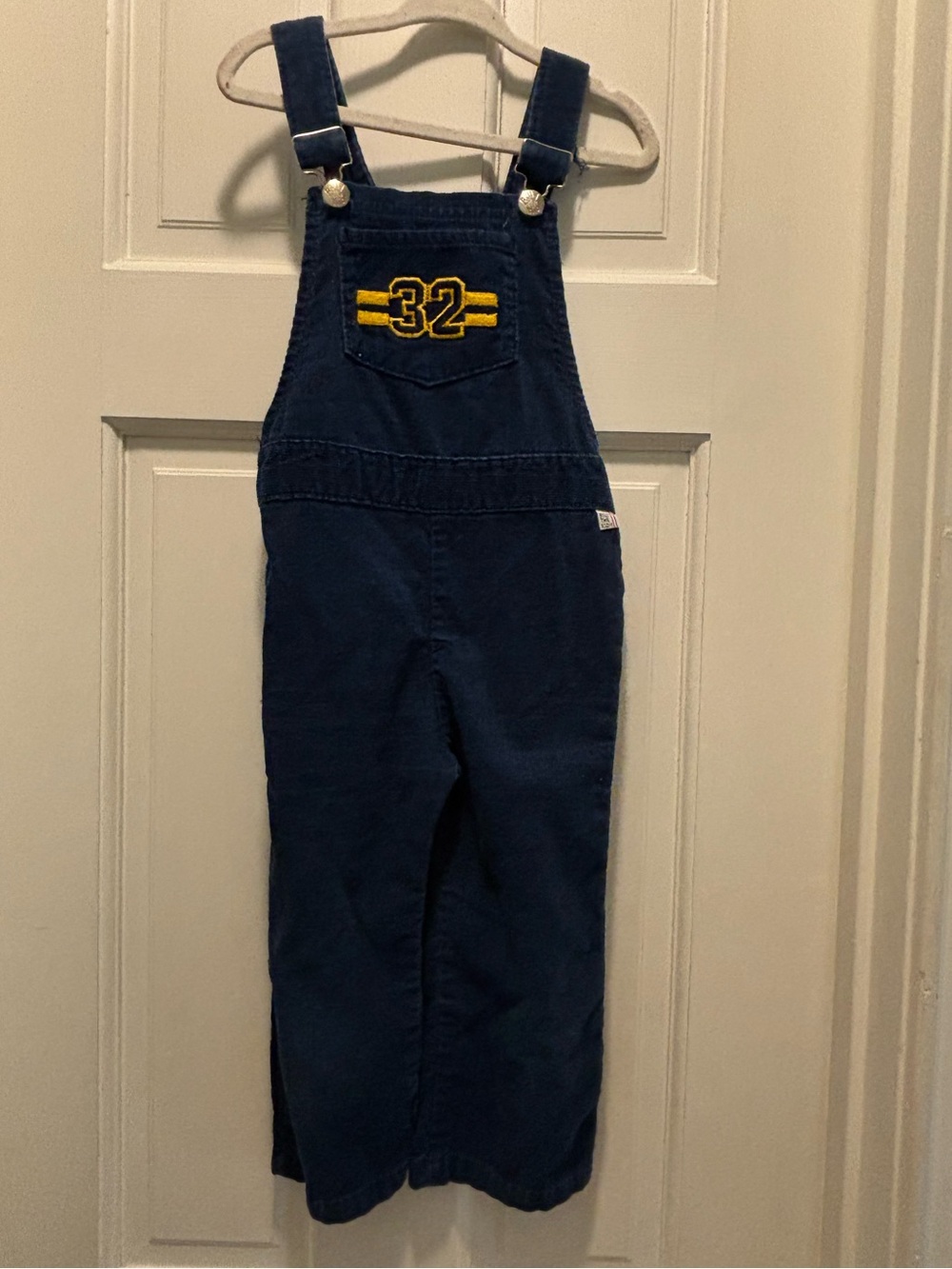 Vintage 70s Billy the Kid 3T Navy Corduroy Overalls 32 Varsity Bibs